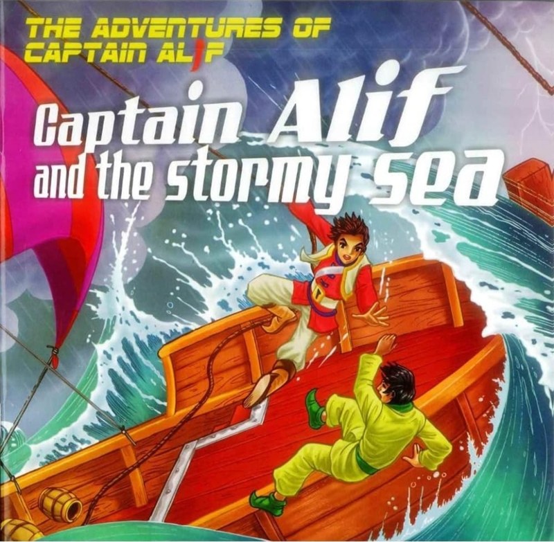 Captain Alif and the Stormy Sea by Ali Gator – Hardback cover