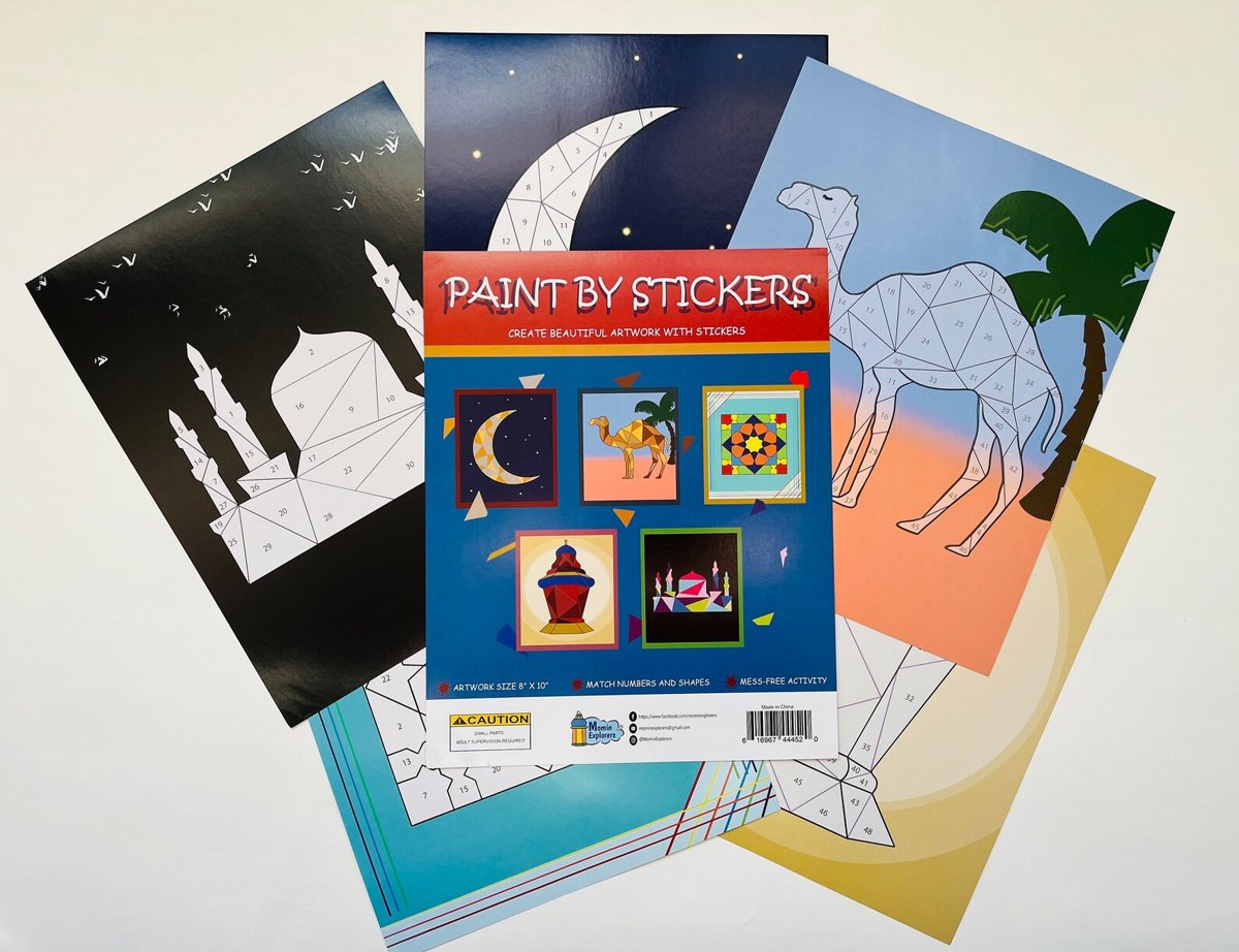 Mosque Art Paint by Sticker Set – Ramadan – Activity set cover