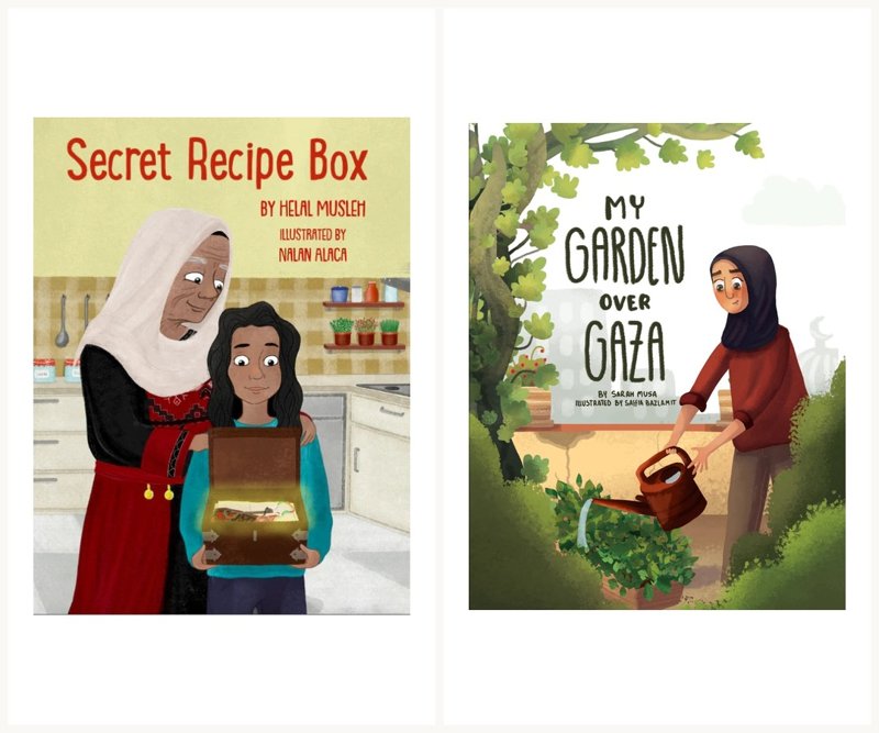 Secret Recipe Box & My Garden over Gaza pair