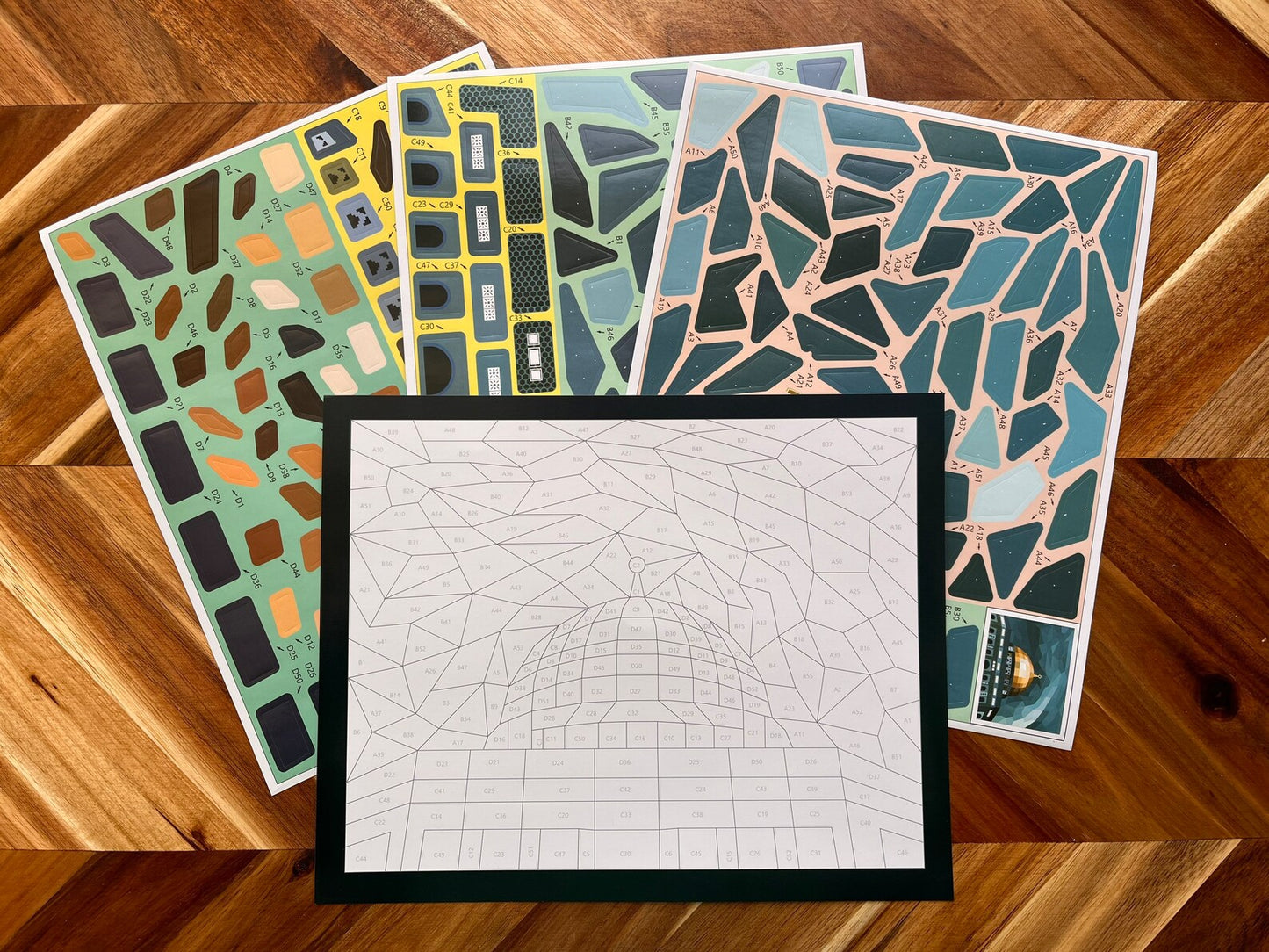 Mosque Art Paint by Sticker Set – Al-Aqsa